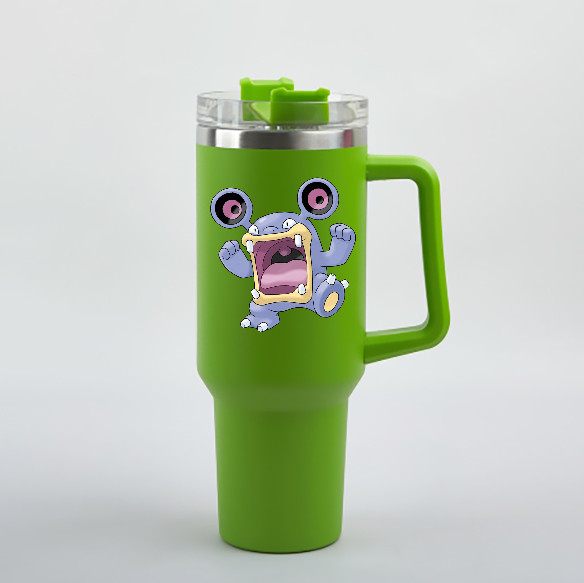（画像用） ポケットモンスター Pokémon 1200mL車用タンブラー - クリスタルステッカー（プラスチックストロー付き）